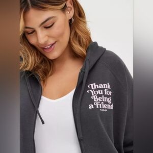 Torrid Golden Girls Gray Hoodie Zip Up 3x Thank you for being a friend
